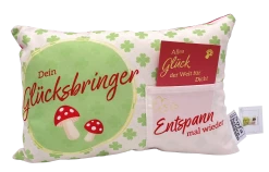 Hergo Geschenk-Kissen Mit Tasche 30x20cm - 1917 Dein Glücksbringer