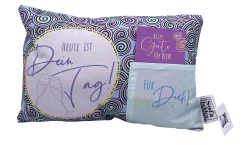 Hergo Geschenk-Kissen Mit Tasche 30x20cm - 1919 Heute Ist Dein Tag