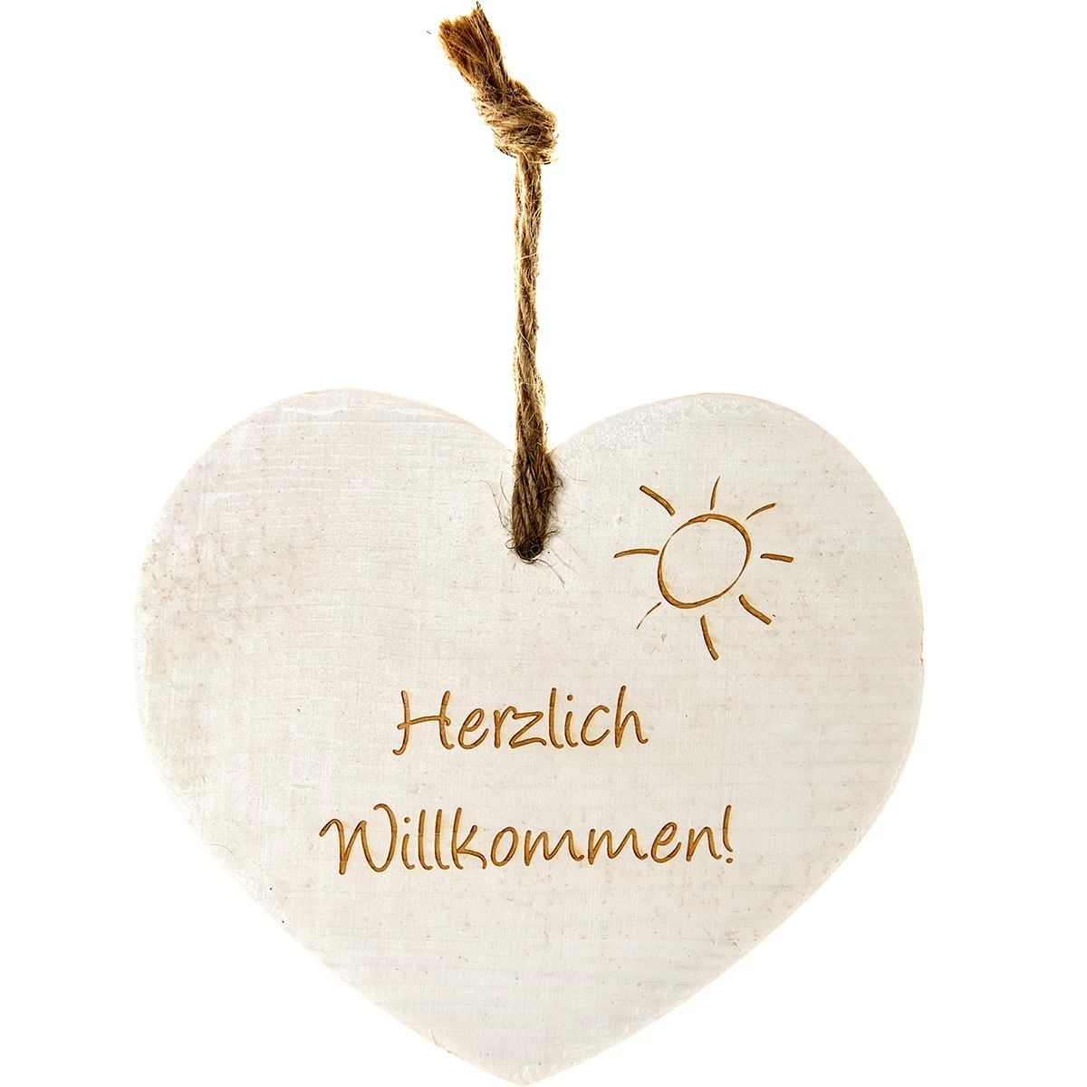 Vintage-Herz Aus Holz "Herzlich Willkommen" 21018 1 Vintage-Herz Aus Holz "Herzlich Willkommen" 21018