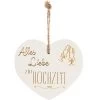 Vintage-Herz Aus Holz "Alles Liebe Zur Hochzeit" 21087
