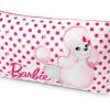 Nici 33988 Kissen Barbie Pudel Sequin Weiß-rosa Rechteckig 43x25cm Plüsch