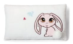 Nici 35672 Kissen Sweet Hearts Hase 43x25cm Plüsch Kuschelkissen Creme