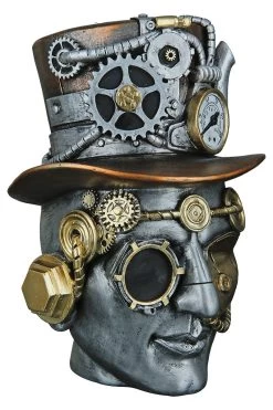 Gilde 37151 Steampunk Figur Kopf Männlich Ca. 20cm Dekoration -Heimdekoration Verkäufe 37151 2 2