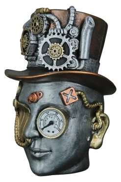 Gilde 37152 Steampunk Figur Kopf Weiblich Ca. 20cm Dekoration