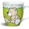 Nici 39109 PorzellanTasse "Pipi"-Bär Grau-beige 9,5x10cm Kaffeetasse Teetasse