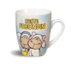 Nici 40293 Porzellantasse Jolly Mäh Schafe "BESTE FREUNDIN" Kaffeetasse Teetasse