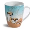 Nici 41446 Porzellantasse Erdmännchen Meerkat Kaffeetasse Teetasse Fancy Mug