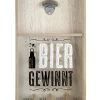Gilde 42600 Kronkorken-Spiel Bierspiel "Bier Gewinnt" Wand-Flaschenöffner 48cm