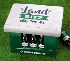Gilde Bierkasten Sitzkissen "Landsitz" 44x34cm Sitzpolster Schwarz 42945 -Heimdekoration Verkäufe 42945 3