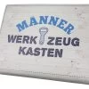 Gilde Bierkasten Sitzkissen "Werkzeugkasten" 44x34cm Sitzpolster Schwarz 42998