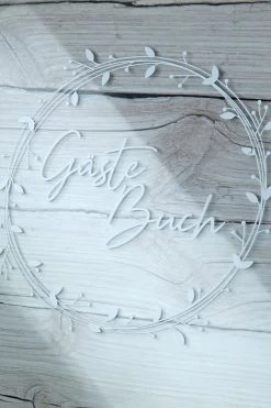 Gilde 44068 Gästebuch Rechteckig Naturfarben Mit 55 Holzscheiben Zum Beschriften -Heimdekoration Verkäufe 44068 2 9 10