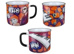 Gilde 44308 Keramik Tasse Streetart "Hello" Ca. 390ml -Heimdekoration Verkäufe 44308 4 14 1