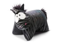 Nici 44958 Kuscheltierkissen Schwarz-silbernes Einhorn Starlight Mystery 40x30cm