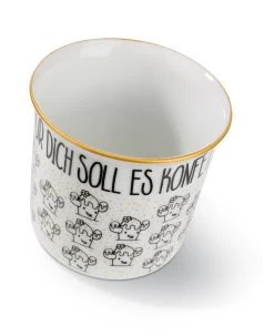 Nici 45017 Porzellantasse Metallic "Für Dich Soll Es Konfetti Regnen" Kaktus -Heimdekoration Verkäufe 45017 04 ZA 1671x2048