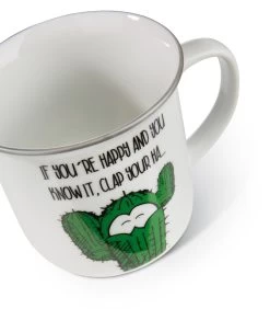 Nici 45023 Porzellantasse Metallic 'If You`re Happy..." Kaffeetasse Teetasse -Heimdekoration Verkäufe 45023 04 ZA 1792x2048