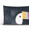 Nici 45169 Kissen Tukan Aus Kunstleder Mit Plüschapplikationen Tropicano Toucan