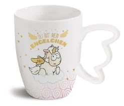Nici 46369 Porzellan-Tasse Einhorn-Engel Angelia 310ml In Geschenkverpackung