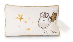 Nici 46556 Kissen Einhorn-Engel Angelia Rechteckig 43x25cm Plüsch Weiß-gold