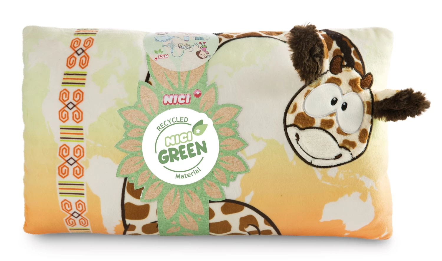 Nici 47243 GREEN Kissen Giraffe Gina Rechteckig 43x25cm Plüsch Wild Friends 2 Nici 47243 GREEN Kissen Giraffe Gina Rechteckig 43x25cm Plüsch Wild Friends – Bild 2
