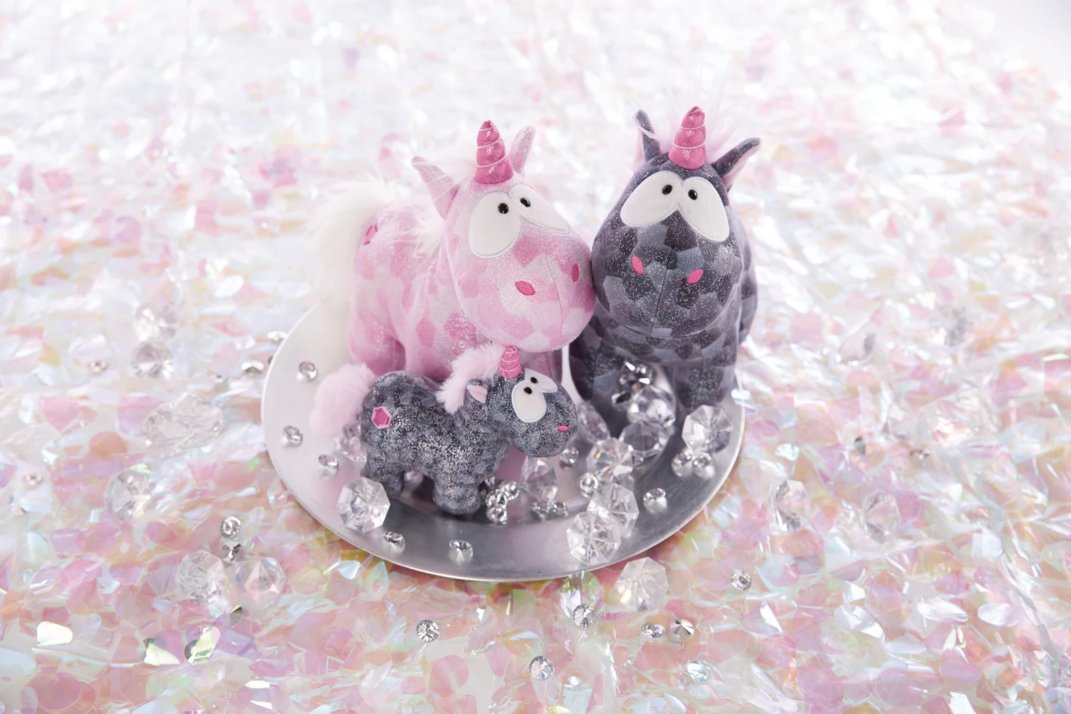 Nici 47636 Kuscheltierkissen Einhorn Pink Diamond 40x30xcm Plüsch Glitzernd 4 Nici 47636 Kuscheltierkissen Einhorn Pink Diamond 40x30xcm Plüsch Glitzernd – Bild 4