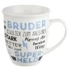 Gilde 49629 Jumbo-Tasse "Bruder" Mit Komplimenten Ca 400ml Porzellan