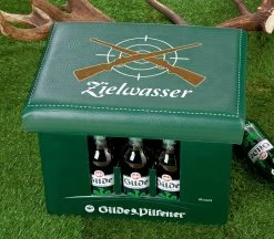 Gilde Bierkasten Sitzkissen "Zielwasser" Ca. 44x34cm Sitzpolster 49843