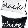Gilde Stoffkissen Set "Black & White" Je Ca. 48x27cm Casablanca Design