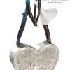 Gilde 59954 Skulptur "Devotion" Herz Liebe Liebespaar Hochzeit Deko 35x17cm
