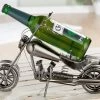 Gilde 65165 Flaschenhalter Motorrad Vernickelt 40cm Für 0,5L Bier/Wein-Flaschen