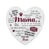 Gilde 68676 Metall Schild Weisheit "Mama" Ca. 25x25 Cm Herzform