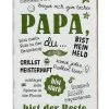 Gilde 68677 Metall Schild Weisheit "Papa" Ca. 19x30 Cm