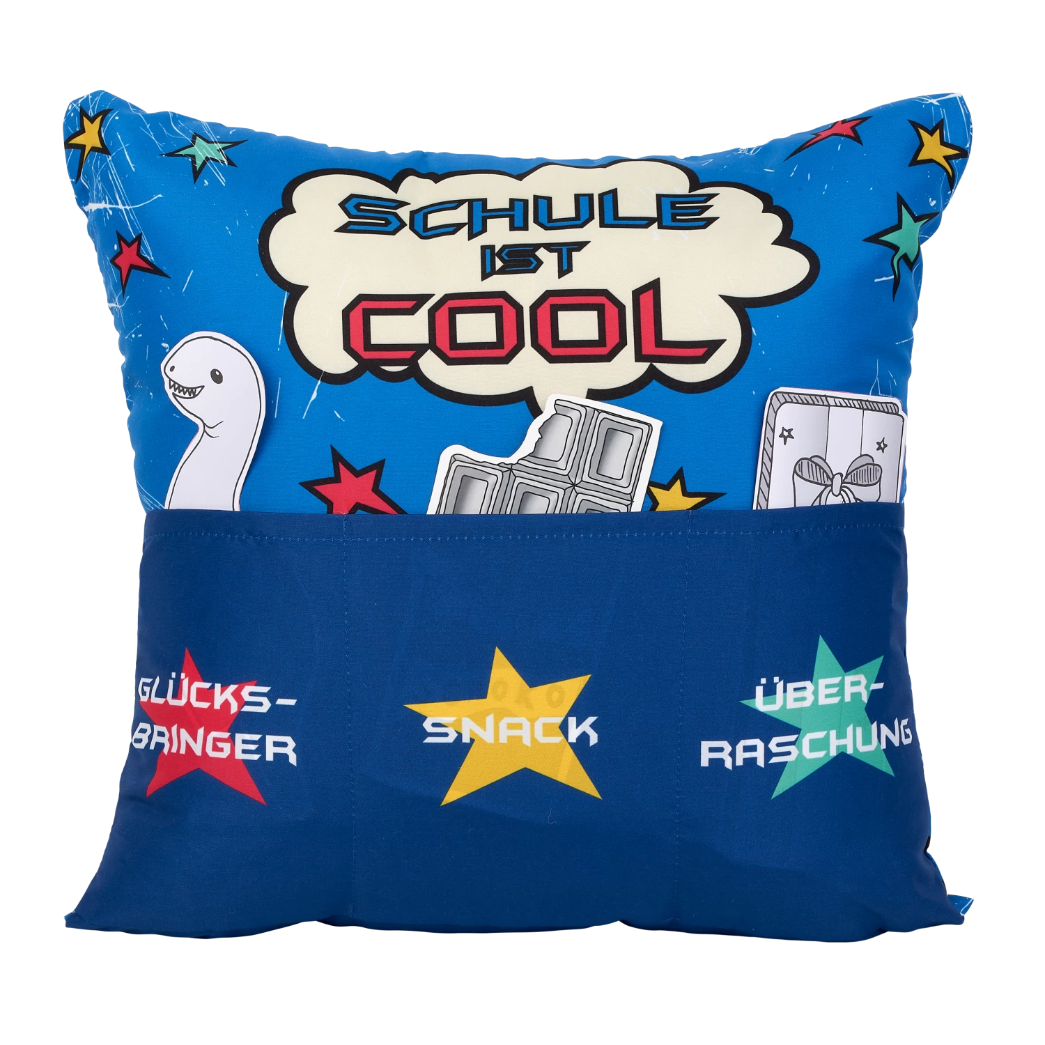 Hergo Sofahelden Kissen Mit Taschen 43x43cm - Schulanfang Jungs 8770 1 Hergo Sofahelden Kissen Mit Taschen 43x43cm - Schulanfang Jungs 8770