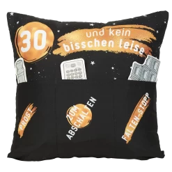 Hergo Sofahelden Kissen Mit Taschen 43x43cm - 30. Geburtstag 8774