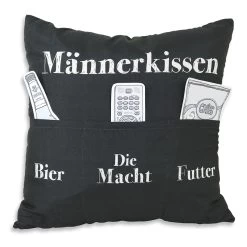 Hergo Sofahelden Kissen Mit Taschen 43x43cm - Männerkissen 8801