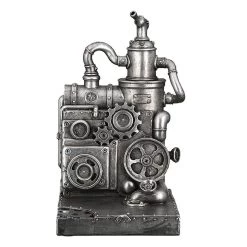 Gilde 89299 Steampunk Buchstütze Maschine 2er-Set Je 19cm Dekoration -Heimdekoration Verkäufe 89299 5 1