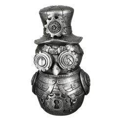 Gilde 89351 Steampunk Eule Figur 23cm Owl Dekoration