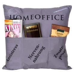 Hergo Sofahelden Kissen Mit Taschen 43x43cm - Homeoffice 8963