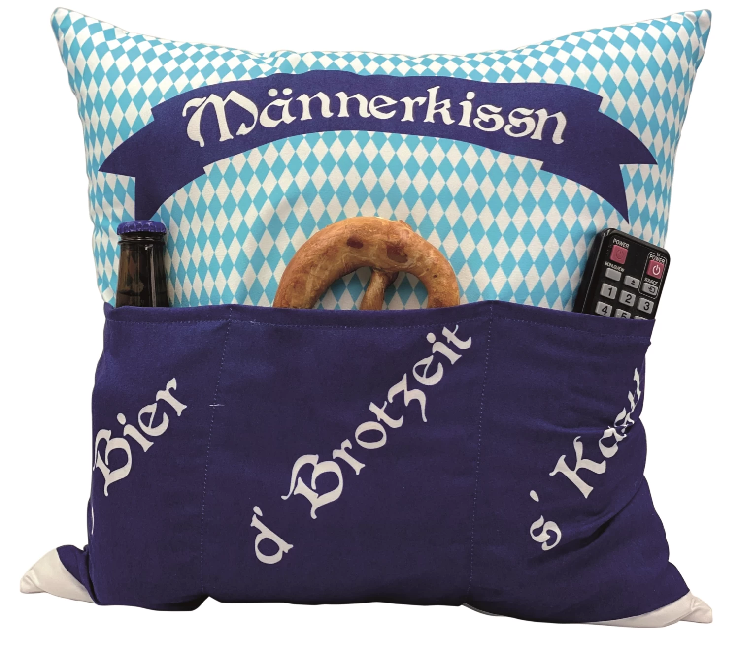 Hergo Sofahelden Kissen Mit Taschen 43x43cm - Bayern-Männerkissen 8973 2 Hergo Sofahelden Kissen Mit Taschen 43x43cm - Bayern-Männerkissen 8973 – Bild 2