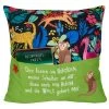 Hergo Sofahelden Kissen Mit Taschen 43x43cm - Lesekissen Kids - Dschungel 9031