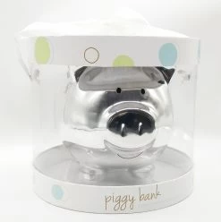 Pearhead Piggy Bank Sparschwein Silber Ca. 20cm In Geschenkbox