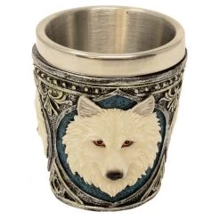 Schnapsgläser Shotbecher 4er Set Weisser Wolf MC23084 -Heimdekoration Verkäufe MC 23084 NEUES BILD 5