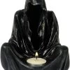 Der Tod Als Teelichthalter Ca. 16cm Handbemalt Dekofigur MC30635