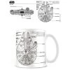 Pyramid 23478 Tasse Star Wars Millennium Falcon Skizze Kaffeetasse 315ml