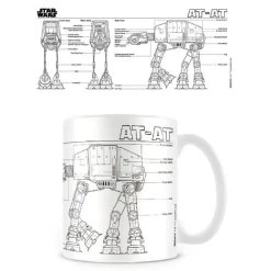 Pyramid 23476 Star Wars Tasse AT-AT Skizze S/w Keramiktasse Kaffeetasse 315ml