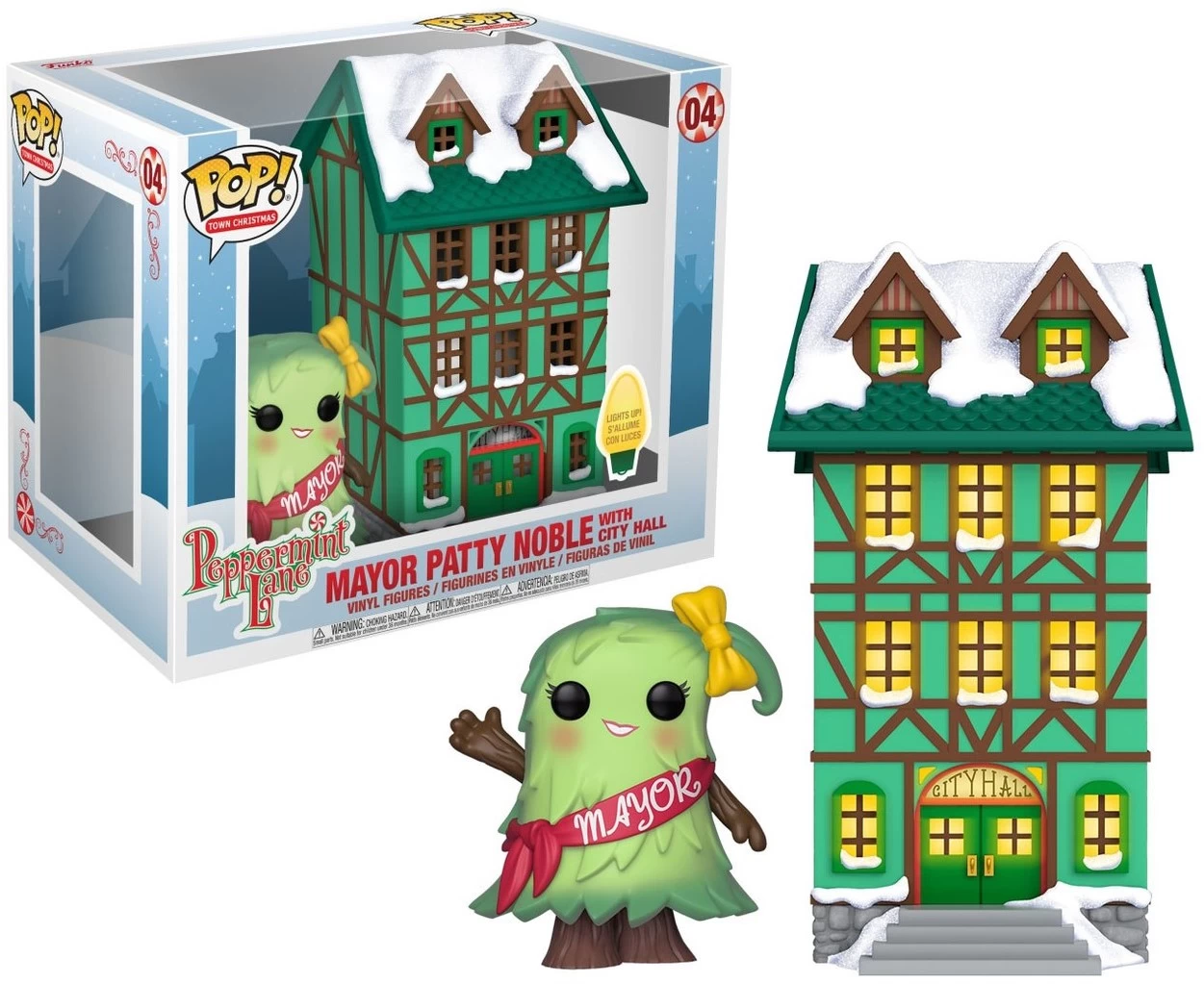 Funko POP! Town Christmas 04 Peppermint Lane Figur Mayor Patty Noble Mit Haus 1 Funko POP! Town Christmas 04 Peppermint Lane Figur Mayor Patty Noble Mit Haus